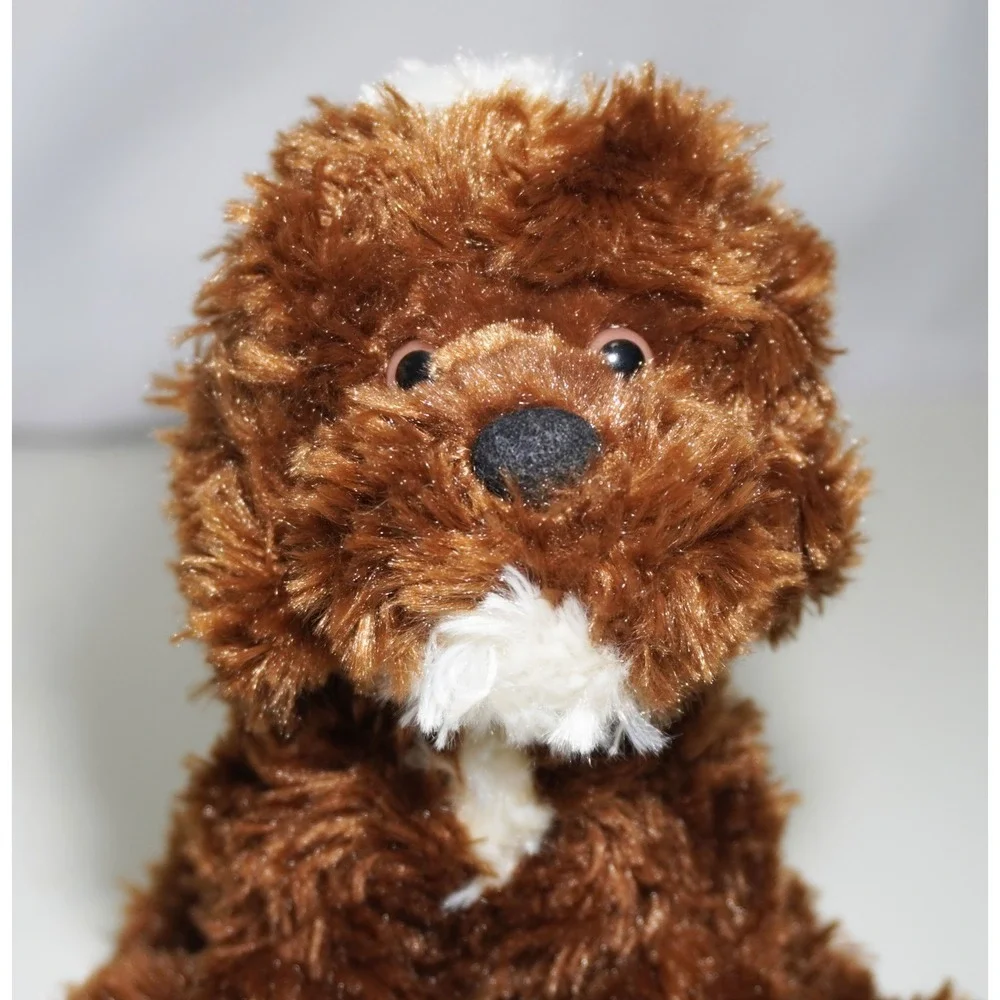 Douglas Cuddle Toys Bosco Chocolate Labradoodle Dog Stuffed Animal Plush 8